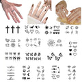 INKARTLINK Tattoo Tech, 16 Sheet Small Semi Permanent Tattoo, Temporary Tattoos, Last 1-2 Weeks, Waterproof, Realistic Look, No Adhesive, No Reflection (2¡¿3inch Small Meaningful Design)