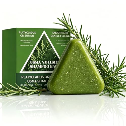Htcpuo Rosemary Scalp Revival Shampoo Bar for Hair Repair & Nourishment