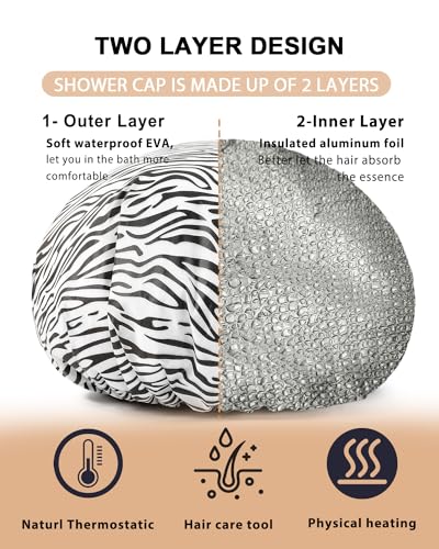 YIZIJIZI Heat Cap for Deep Conditioning - 2 Pack Aluminum Foil
