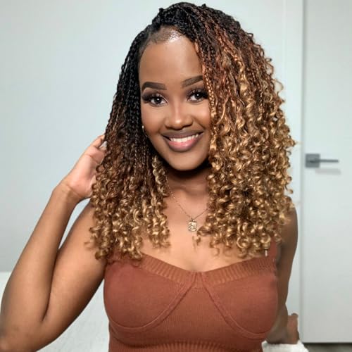 Goddess Box Braids Crochet Hair 12 Inch 8 Packs - Pre-Looped