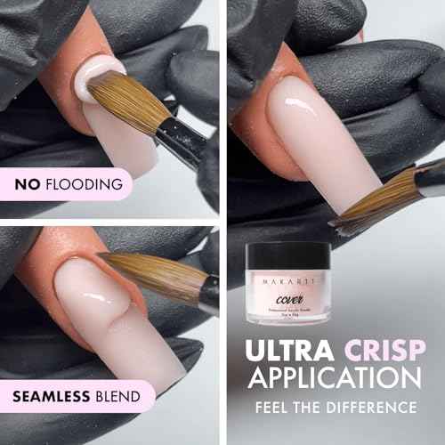 MakarttPro Acrylic Starter Kit for Beginners - Includes Pink & Clear Powder, High-Quality Acrylic Essentials Perfect for Aspiring Professional Nail Technicians