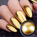 Gold Chrome Nail Powder for Mirror Effect Nail Art - Variation of THIS listing