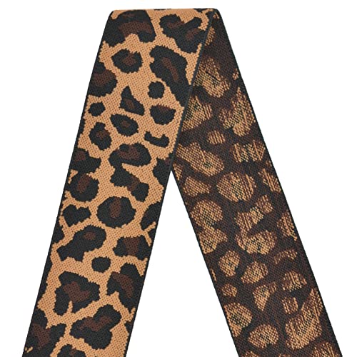 YTBYT 3 Pcs Elastic Bands for Wigs Lace Melting Bands Adjustable Leopard Print Wig Headbands for Lace Front Edges Laying (Width 1.4 Inch/3.5cm)