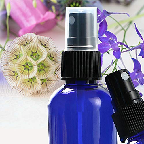 Wedama 2 oz Blue Glass Spray Bottles - 16 Pack Fine Mist Sprayers