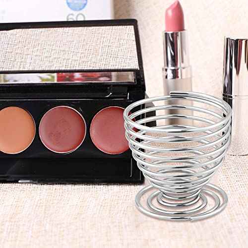 Luxspire Beauty Sponge Blender Holder, Makeup Blender Stand, Makeup Powder Puff Beauty Tool Dryer Drying Rack Egg Powder Puff Display Stand, Silver, 2 Pack