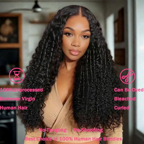 Burmese Curly Human Hair Bundles 16 18 20 Inch 12A Grade