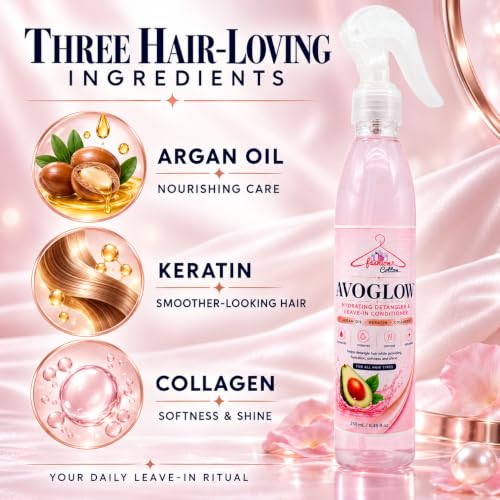 Avoglow Hair Detangler & Regrowth Spray with Collagen & Argan Oil - 250ml