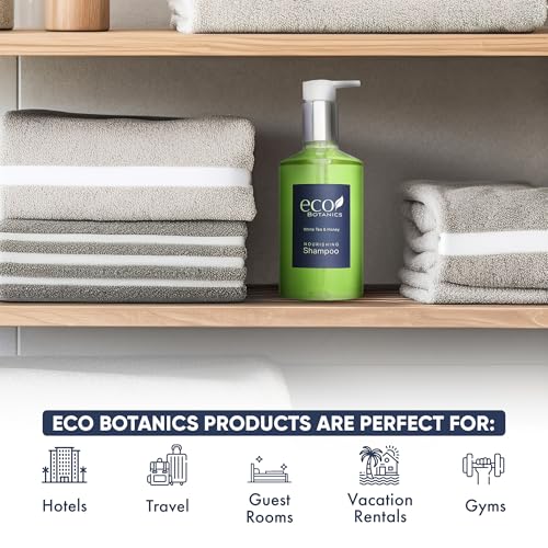 Terra Pure | Eco Botanics Shampoo, White Tea & Honey Retail Size Hotel Amenities, 10.14 oz. (Single)