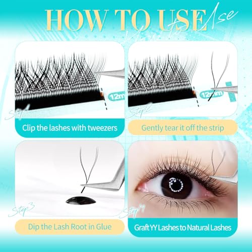 W-Shape Premade Lash Fans 0.07mm L Curl Mix 8-15mm
