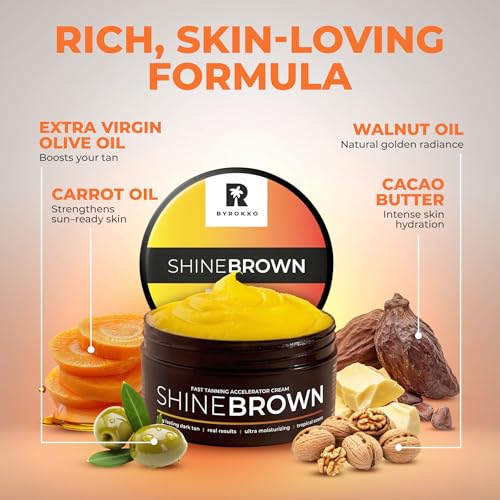 BYROKKO Shine Brown Tanning Accelerator Lotion - 7.1oz