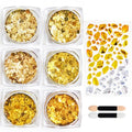 Gold Face Gems Rhinestone Stickers & Glitter Set