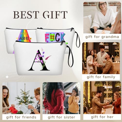 Personalized Monogram Travel Makeup Bag with Mirror