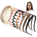 8-Pack Non-Slip Zig Zag Headbands for Women - KEUKORZ Hair Accessories