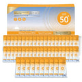50PCS Mini Sunscreen SPF 50+ Travel Size Bulk Pack