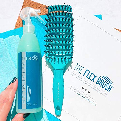 THE FLEX BRUSH XL BOAR/ NYLON MIX (Blue)