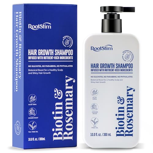 Biotin & Rosemary Hair Growth Shampoo - Sulfate Free for Thinning Hair
