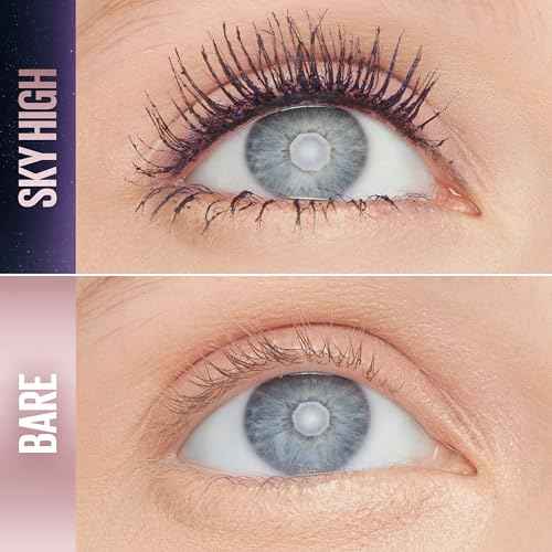 Maybelline Lash Sensational Sky High Washable Mascara, Volumizing, Lengthening, Defining, Curling, Multiplying, Buildable Mascara Make Up Formula, Plum Twilight, 1 Count