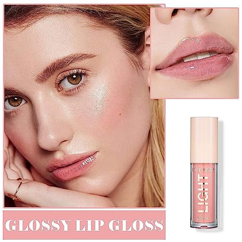 MAEPEOR Moisturizing Lip Gloss Set 6 Neutral Nude Shades