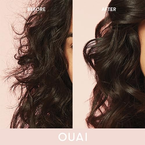 OUAI Anti-Frizz Hair Styling Bundle with Crème & Air Dry Foam - 2 Piece Set