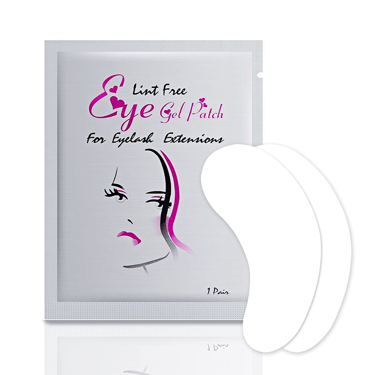 100 Pairs Under Eye Pads, Eyelash Extension Gel Patches Hydrogel Eyes Patches Lint Free Eye Pads for Eyelash Extension Supplies