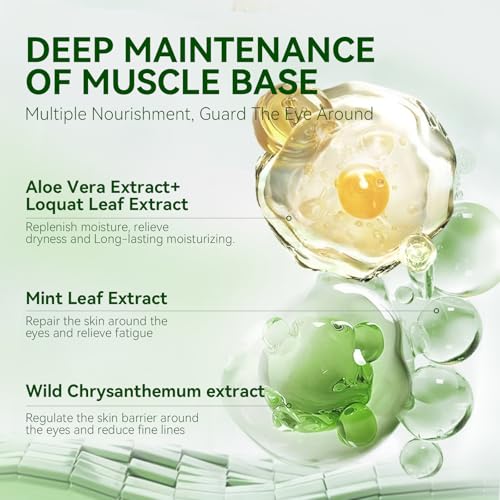 BREYLEE Aloe Vera Eye Masks – 60 Pcs for Dark Circles