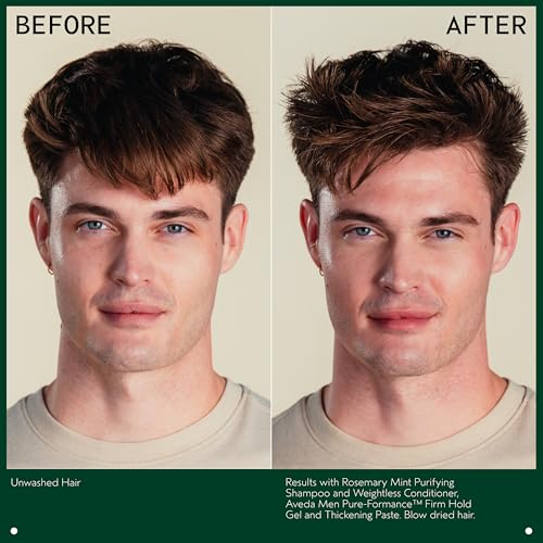 Aveda Men Pure-Formance Firm Hold Hair Gel for Men | Maximum Hold, Control, Shine |93% Naturally Derived*, 5 Fl Oz