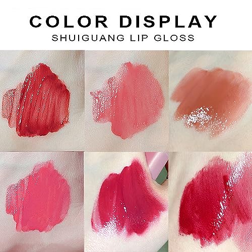 Juicy Lasting Tint Lip Gloss Set - 6 Colors, Glossy Hydrating