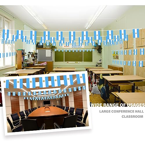 Argentina Flag Pennant Banner - 33ft Bunting with 30 Flags