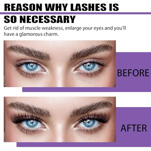DIY Lash Clusters Kit 280pcs - D Curl Eyelash Extensions with Tools