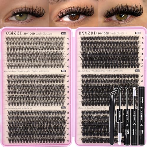 Lash Clusters Kit 684Pcs DIY Eyelash Extensions 6 Styles