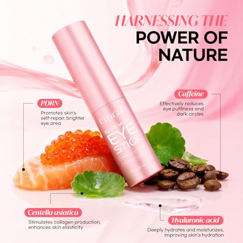 CITYGOO PDRN Volume Balm Stick - Caffeine Eye Cream for Dark Circles & Puffiness