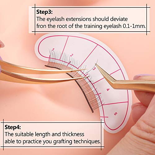 20 Pairs Practice Eyelashes for Lash Extensions Training