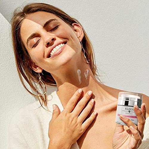 Kleem Neck Firming Cream | Retinol Moisturizer for Face & D?collet? | Anti Aging Cream for Women | Smooth Fine Lines, Wrinkles & Crepey Skin | Hydrating Collagen & Peptides | Made in USA | 1.7 oz