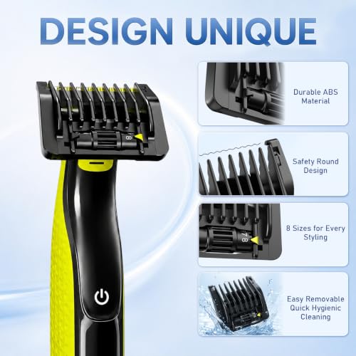 8-in-1 Adjustable Trimmer Guard Comb 1-8mm for Philips QP Series