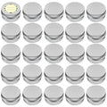 TUZAZO 24 Pack 2 Oz Aluminum Tins with Screw Lids