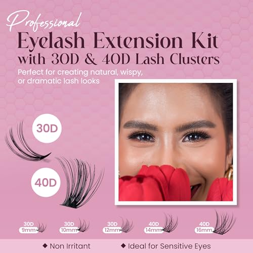 Christie Lashes 30D 40D Cluster Eyelashes - DIY Extensions Kit