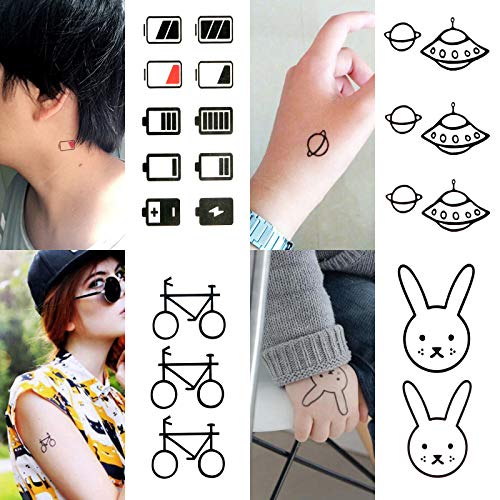 30 Sheets Temporary Tattoos Kit - 100+ Designs for Kids & Adults
