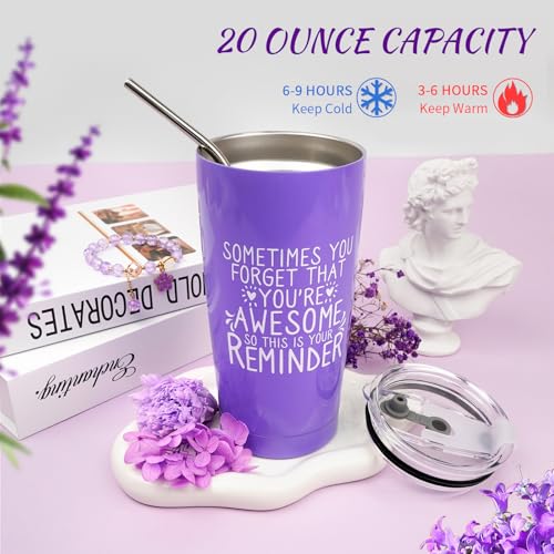 Spa Gifts for Women, Lavender 16 Pcs Valentines Day Gifts for Her Girlfriend Wife Daughter Sister, Self Care Gift Baskets for Women, Thank You, Get Well, Sympathy Inspirational Care Package Spa Basket