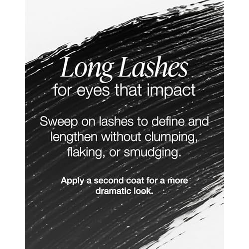 Mineral Fusion So High Extended Length Mascara (Black) - Lengthening Formula For Look of Long, Lush Lashes - Hypoallergenic With Kaolin Clay for Long Wear - No Smudge or Clumps