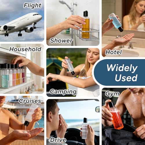 TSA Approved Travel Bottles 3.4oz, 5-Pack Leak Proof
