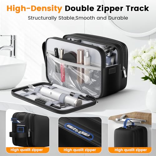 Waterproof Travel Toiletry Bag with Hanging Hook - Organizer for Men & Women