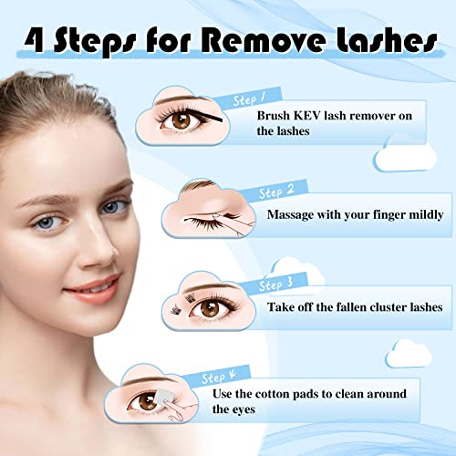 KevKev Cluster Lash Glue Remover - 10ml Easy Removal