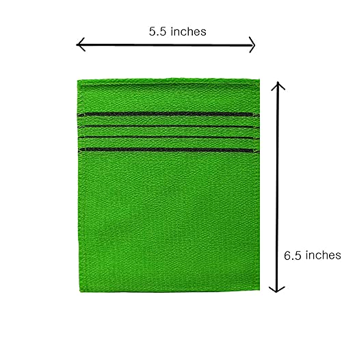Korean Exfoliating Bath Mitt - Remove Dead Skin (Pack of 4)