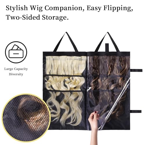 Halo Hair Extensions Holder Bag - Portable Wig Storage
