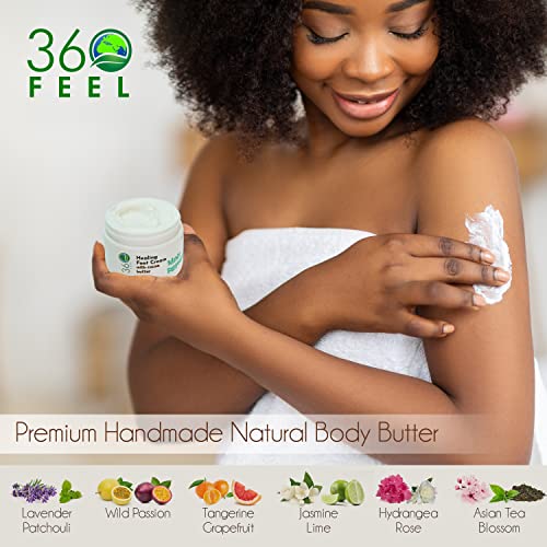 360Feel Unsented Body Butter - Fragrance-Free Bliss: Nourishes Sensitive Skin with Cocoa & Shea Butter. Plant-Based Daily Hydration.