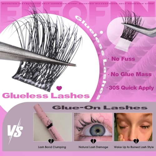 Self Adhesive Lash Clusters - Fluffy Glueless Extensions 10-16mm