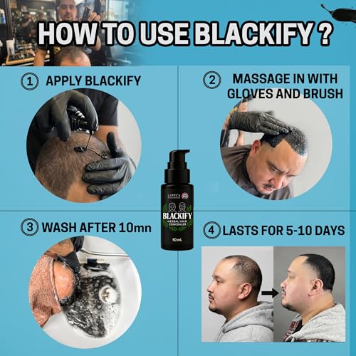 BLACKIFY Herbal Hair Concealer 50ml - Thinning Hair & Bald Spots