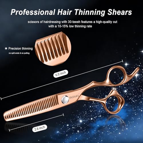YASAKA 6" Professional Thinning Shears - 30 Teeth Cobalt Steel