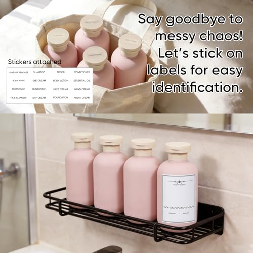 DEMORA 6.8oz Travel Bottles for Toiletries, Leak Proof, 4 Pack