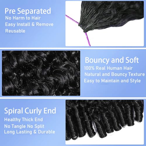 Human Crochet Hair 18 Inch Burmese Curl 60g